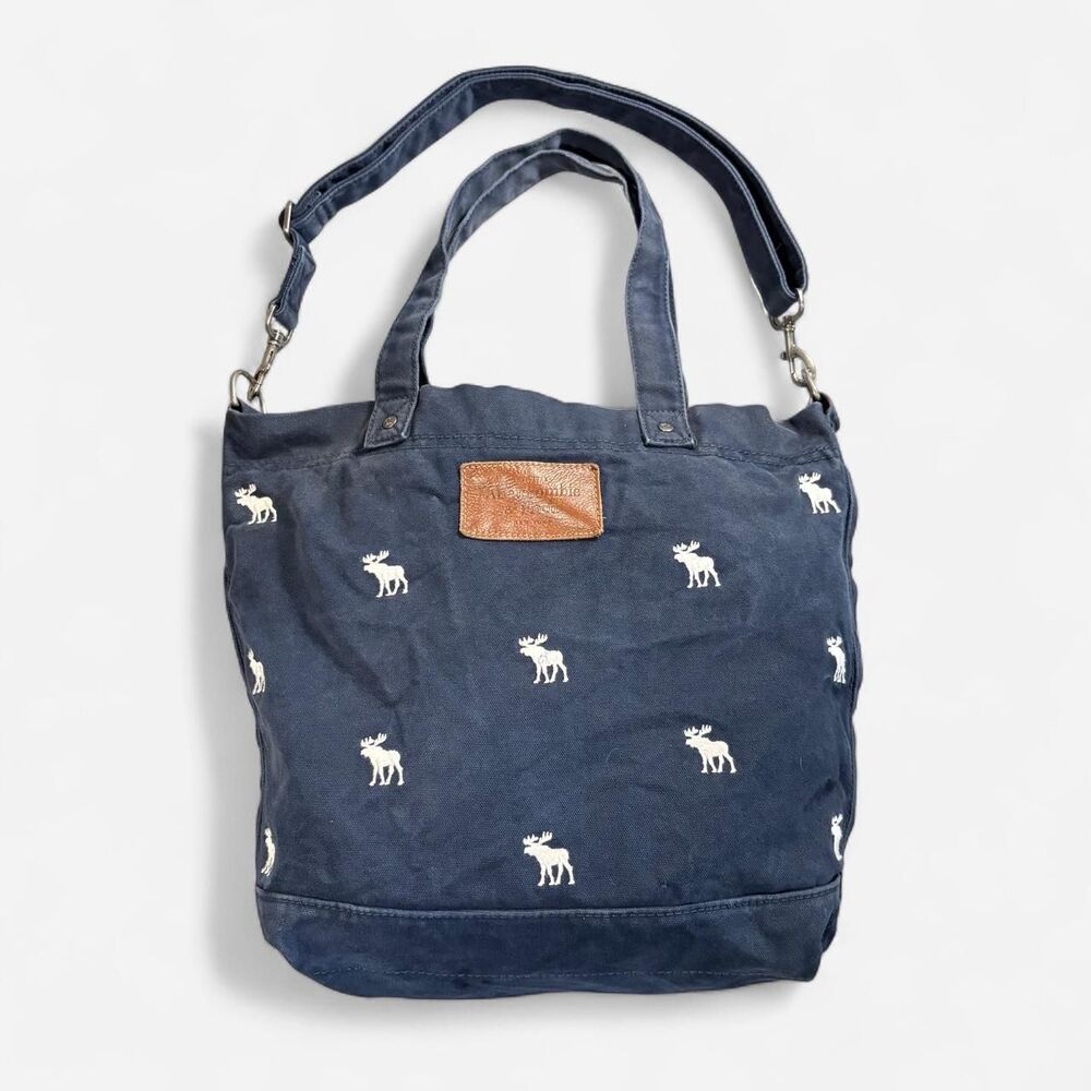 Abercrombie-fitch Women's Blue and Navy Bag